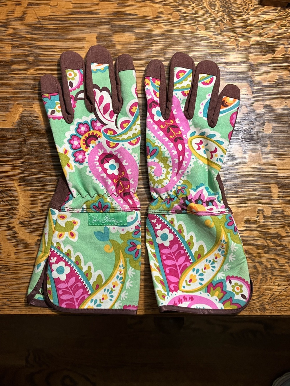 Gorgeous Vera Bradley long gardening gloves garden gauntlet